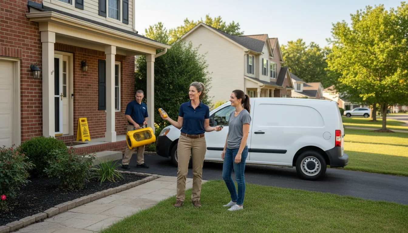 Residential water damage restoration in Beaverton, MI